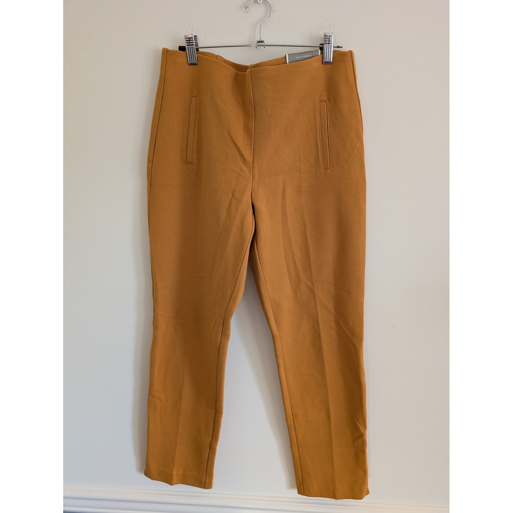 Chico's Juliet Ankle Pants Petite 1.5 Burnt Yellow Ochre Ultimate Fit Trousers